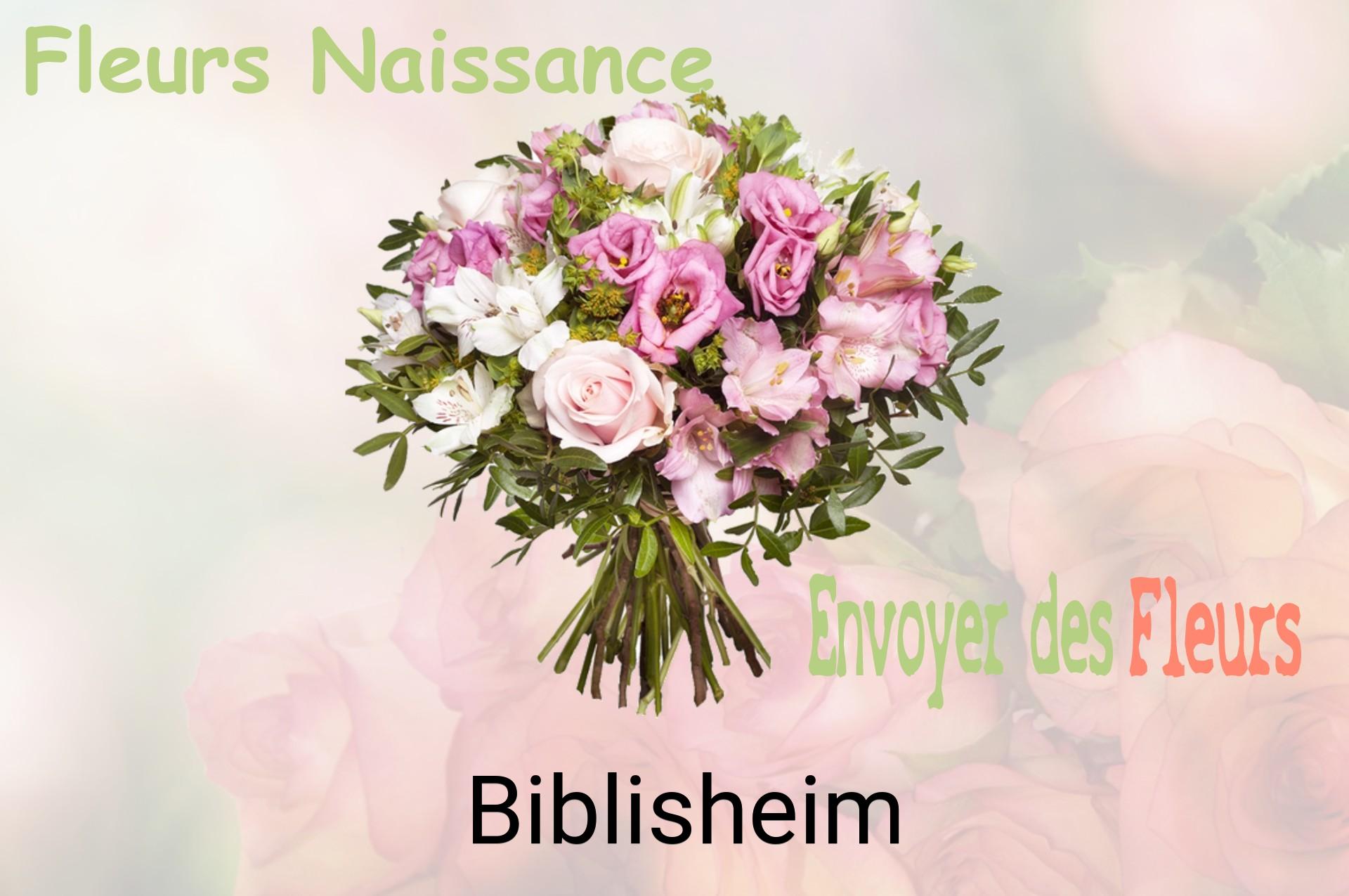 Bouquet de fleurs de naissance livré à Biblisheim