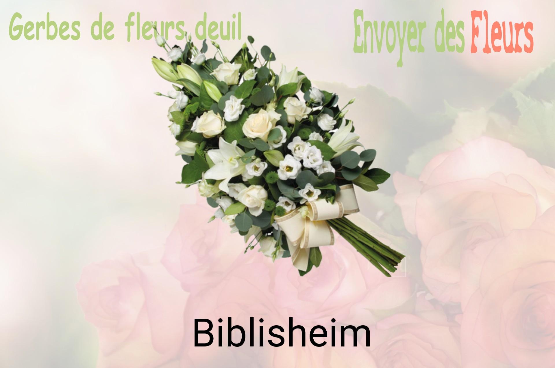 Gerbe de fleurs de deuil livrée à Biblisheim